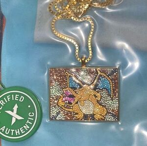 The Dan Life 14K Gold Plated Charizard Chain & Pendant